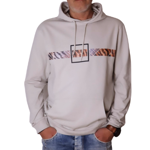 Unisex hoodie s potiskom Wild thing slovenski dizajn barve grey fog